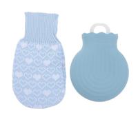 DIYEAH Bolsa de Agua Caliente de Silicona Azul Multifunción para Mantener el Calor, Cómoda y Portátil, Adecuado Frío Invierno y Actividades al Aire Libre