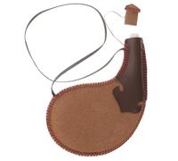 DIYEAH Bolsa de Agua de Cuero Natural Ligera y Resistente, Cantimplora Portátil para Vino y Licor, Bolsa Bota Compacta para Senderismo, Camping y Actividades al Aire Color Aleatorio