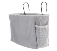 DIYEAH Bolsa de Almacenamiento Colgante de Tela Canvas con Compartimentos, Gran Capacidad y Fijación Estable para Cama o Sofá Junto Mesita de Noche