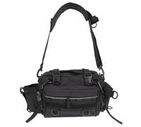 DIYEAH Bolsa de Pesca Grande Contenedor de Aparejos de Pesca Negro Tela Oxford para Llevar al Hombro o Cruzado Resistente a Rayaduras y Camping