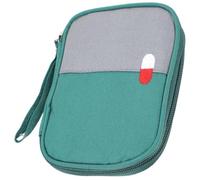 DIYEAH Bolsa de Primeros Auxilios Portátil Pequeña Verde, Bolsa de Viaje para Medicamentos de Tela Oxford, Resistente al Desgaste, Ligera para Senderismo, Camping y Emergencias