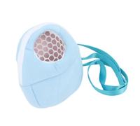 DIYEAH Bolsa de Transporte para Hámster y Ratas con Malla Transpirable, Interior Cálido de Algodón, Tamaño Mediano Azul, para Viaje y Uso Doméstico, Adecuado para Pequeños Roedores