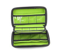 DIYEAH Bolsa Organizadora para Accesorios Electrónicos Almacenamiento Portátil Divisores Ajustables y Bolsillo De Malla para Viajes y Uso Doméstico Rojo