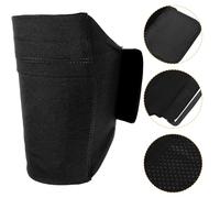 DIYEAH Bolsa para Pierna Deportiva Ajustable 2 Unidades para Teléfono 5.5-7.5 Pulgadas, Banda Elástica Antideslizante Negra para Correr, Senderismo y Actividades al Aire Libre