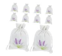 DIYEAH Bolsitas Aromáticas De Algodón 10x14 Cm, Bolsitas Pequeñas Con Cordón, Tela Algodón, Para Armarios y Cajones, 20 Unidades, Sobres Vacíos Para y Hierbas