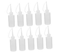 DIYEAH Botella Exprimible De Aceite Boquilla Puntiaguda 120ml Para Máquinas De Coser, Transparente, 10 Piezas, Control De Goteo, Uso Doméstico y Profesional, Dispensador Versátil Para Líquidos