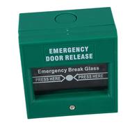 DIYEAH Botón de Emergencia con Vidrio Rompible y Liberación de Salida Interruptor Manual Reseteable para Alarmas contra Incendios Uso Comercial y Seguridad Evacuaciones