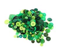 DIYEAH Botones de Ropa DIY Botones Redondos de Resina Verde Material para Manualidades de Costura y Scrapbooking