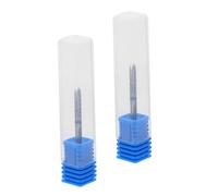 DIYEAH Brocas para Uñas de Carburo de Tungsteno 2 Piezas, Cabezal para Pulir y Quitar Cutículas, Herramienta Profesional para Manicura y Pedicura, Accesorios para Salón y Uso Doméstico