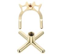 DIYEAH Cabeza para Taco de Billar Americano, Accesorio Metálico Desmontable en 2 Piezas, Soporte Antideslizante para Mesa de Billar, Reposa Tacos para Juegos de Piscina y Sala