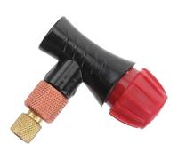 DIYEAH Cabezal de Inflado 16g para Válvulas Presta de Tipo Estándar 3/8-24, Adaptador Doble Uso para Bomba de Neumáticos de Bicicleta de Carretera y Montaña, Inflador Rápido Fugas,