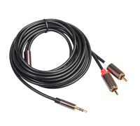 DIYEAH Cable de Audio Macho Metros Conector Delgado para Tabletas Amplificadores y Sistemas de Sonido Casa Cable Resistente y Compatible para Dvd y Teléfono