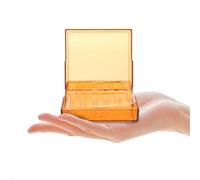 DIYEAH Caja de Almacenamiento Estuche de Almacenamiento de Plástico Marrón, Diseño de Sellado, Resistente Luz, Superficie Lisa, No Fácil de Romper, para Clínicas Dentales y Hospitales,