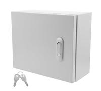 DIYEAH Caja de distribución eléctrica para exteriores: Caja de distribución para equipos eléctricos de pared - Resistente al agua y a la intemperie con cerradura y llaves, 30,00 x 25,00 x 14,00 cm
