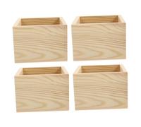 DIYEAH Caja De Madera Pequeña De 4 Pulgadas Para Almacenaje De Joyas Cajas Almacenaje Decorativas Para Collar Pulsera Pendientes De Bricolaje Regalo