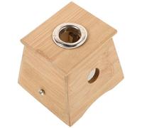 DIYEAH Caja de Moxibustión Portátil de Madera Correa Ajustable, 1 Orificio para Calentamiento Corporal, Quemador de Barras de Moxa para Terapia de Acupuntura y Bienestar Integral