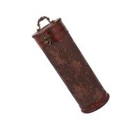 DIYEAH Caja de Vino Vintage de Madera Botella, Estuche Decorativo Portátil Diseño Europeo Tallado, Medidas 34 Cm Alto X 11.5 Cm Diámetro, Adecuado para Regalos y Almacenamiento de Vino