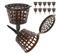 DIYEAH Caja Fertilizante para Bonsáis con Tapa, Tamaño Pequeño, Plástico Café, 20 Unidades para Jardinería y Macetas de Bonsái, Contenedor de Nutrientes para Plantas Pequeñas