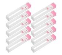 DIYEAH Caja Organizadora de Brocas Ahorra Espacio para Uñas 10 Piezas de Plástico Transparente, Organizador de Brocas de Manicura, Diseño Pequeño y Plano, Portátil para Técnicos de