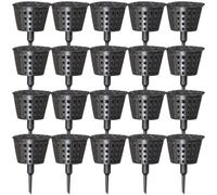 DIYEAH Caja para Fertilizante de Bonsáis Tapa, 30 Unidades, Cesta Plástica Pequeña para Jardinería, Contenedor Reutilizable para Fertilización de Plantas en Macetas, Protección