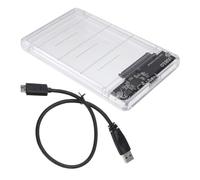 DIYEAH Caja SSD Transparente USB Disco Duro Compatible con SSD Instalación sin Herramientas Soporte hasta Transferencia Rápida and Play
