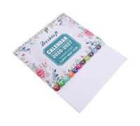 DIYEAH Calendario de escritorio plegable - 2026.1-2027.6 Calendario de escritorio de oficina plegable para planificación mensual y diaria - Rastreador de hábitos de sobremesa anual perpetuo para la