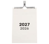 DIYEAH Calendario de pared 2027 Planificador mensual - Encuadernación en espiral A5 con sección de notas para planificación de oficina en casa, oficina familiar y planificación académica.