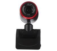 DIYEAH Cámara Web Profesional USB Enfoque Automático 16mp Giratoria 360° para Ordenador Portátil y PC Micrófono Digital Acústico, Transmisión en Línea Clara y Durable Negra