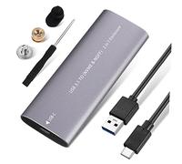 DIYEAH Carcasa Disco Duro Externo Portátil De Doble Compatible con USB Tipo c Carcasa Estado Sólido Móvil Pequeña con Cable De