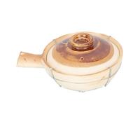 DIYEAH Cazuela de Barro con Asa Única para Cocina Casera Olla para Guisos Sopas y Arroces Resistente y Fácil de Manejar para Estofados y Hot Pot