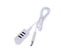 DIYEAH Centro Multifuncional línea de extensión concentrador multipuerto concentrador 3usb Cargador 3a