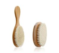 DIYEAH Cepillo de Ducha de Lana para Ñiño con Mango Cómodo, sin Irritación Piel Cuero Cabelludo, Adecuado para Shampoo y Limpieza Delicada