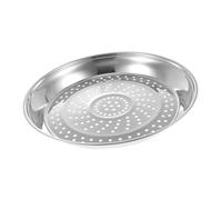 DIYEAH Cesta Vaporera de Acero Inoxidable 31 CM para Verduras y Albóndigas Bandeja para Cocinar al Vapor Orificios Uniformes Accesorio de Cocina Compatible Ollas y Vaporeras