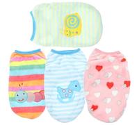 DIYEAH Chaleco de Franela para Perros Pequeños 4 Piezas Ropa Cálida para Mascotas Otoño E Invierno Disfraz de Conservación de Calor para Perros y Gatos Talla L Diseño Corazón Oruga