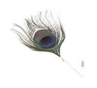 DIYEAH Chapa de Pecho de Plumaje de Pavo Real DIY Broche Elegante para Disfraces de Pin de Seguridad para Trajes y Casual