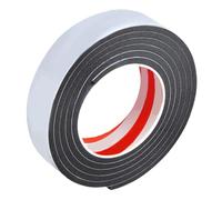 DIYEAH Cinta Adhesiva Insonorizante Negra para Puertas y Muebles, Burlete de Espuma Ligera Alta Flexibilidad para Uso Familiar y Protección Antideslizante