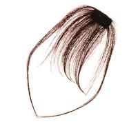 DIYEAH Clip para Flequillo de Aire Marrón Cable para Cabello, Extensiones Naturales que Enmarcan el Rostro, se Pueden Rizar o Alisar para Uso Diario