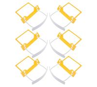 DIYEAH Clips de Carpeta Autoadhesivos para Oficina 6 Unidades, Mini Clips de Papel Respaldo Adhesivo para Organización de Documentos, Archivos y Papeles, Compactos y Versátiles