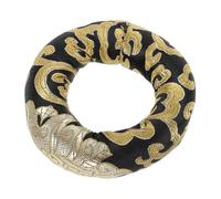 DIYEAH Cojín Redondo De Seda Para Cuencos Para Sonido Y Almohada Para Cuenco Arte De Brocado Hecho A Mano Accesorio De Decoración Del Hogar De 10Cm