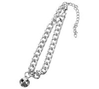 DIYEAH Collar de Aluminio Ajustable Gatos para Aleación Perros y con Campana Decorativa, Accesorio Cómodo y Elegante para Mascotas Pequeñas