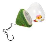 DIYEAH Comedero Colgante Pequeño para Colibríes Bebedero para Colibríes de Exterior Mini Comedero para Jardín y Patio Resistente y Fácil de Llenar