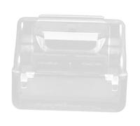 DIYEAH Comedero para Pájaros Anti-Salpicaduras con Tapa y Soporte Accesorio Transparente para Jaulas de Loros y Aves Pequeñas Diseño Ergonómico Fácil de Limpiar para Alimentación y