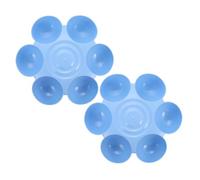DIYEAH Comedero para Perros y Gatos Forma de Flor 2 Piezas de Plástico y 6 Divisiones, Fácil de Limpiar y Conveniente para Alimentar a Tus Mascotas Conveniente para Alimentar a Tus