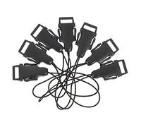 DIYEAH Conector Adaptador para Correa De Cámara Qd 1,2 Cm, Mini Bucle Qd, Set 20 Piezas, Liberación Rápida para Fotógrafos Profesionales, Compatible Correas Estrechas, Negro