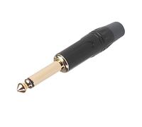 DIYEAH Conector De Guitarra De Soldadura De 6,35 Mm Negro, 5 Piezas, Acoplador Estéreo Para Guitarra Eléctrica y Micrófono, Accesorios De Audio Para Músicos Profesionales