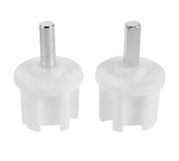 DIYEAH Conector de Rodillo de toldo Blanco, Adaptador de Eje Cuadrado a Redondo de 60 mm, 2 Piezas, plástico y Hierro, para Marco de Carpa y Uso doméstico