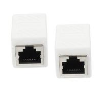 DIYEAH Conector Ethernet Hembra a Hembra 2 Pcs Acoplador Cat6 y para Extensión de Cable Adaptador de Red Durable y Resistente para de Alta