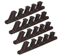 DIYEAH Conector para Tumbona Exterior de Plástico Marrón Ajuste Multiposición Portátil, 4 Piezas para Muebles de Jardín y Camping al Aire Libre