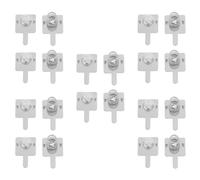 DIYEAH Contactos de Resorte para Batería AA, Placas de Terminales de Acero Inoxidable, Juego 20 Piezas (10 Positivas 10 Negativas), Conectores para Portapilas, Repuesto para Electrónica,