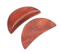 DIYEAH Copas de Adivinación Budistas de Madera Roja, 2 Piezas de 3 Pulgadas en Forma de Media Luna, Copas Yin y Yang Portátiles para Radiestesia y Rituales Espirituales Hogar